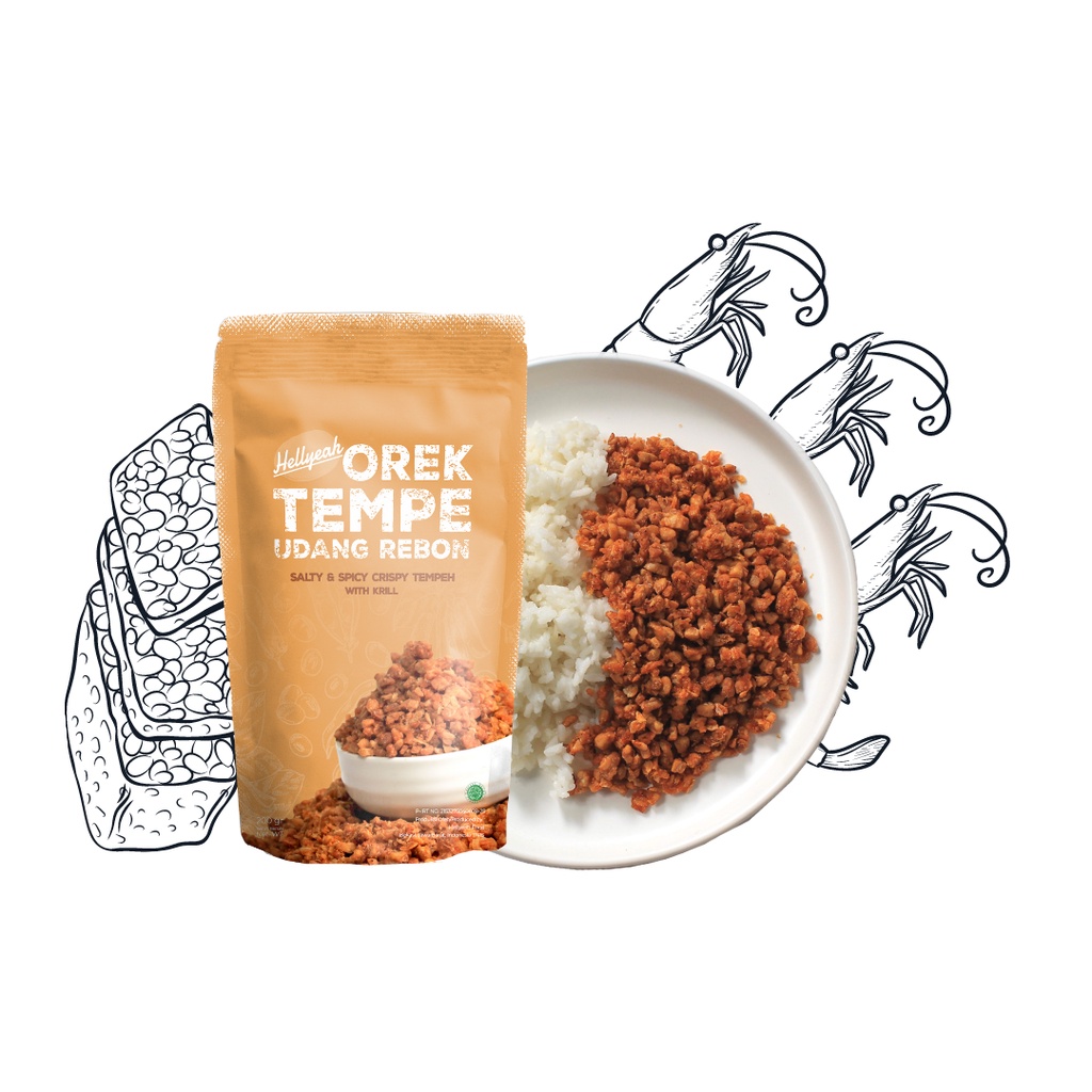 

Hellyeah Orek Tempe Udang Rebon 200 gram