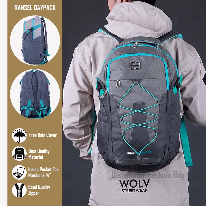 Daypack 35 Liter Tas Ransel Pria Casual Backpack Original Bbag 107