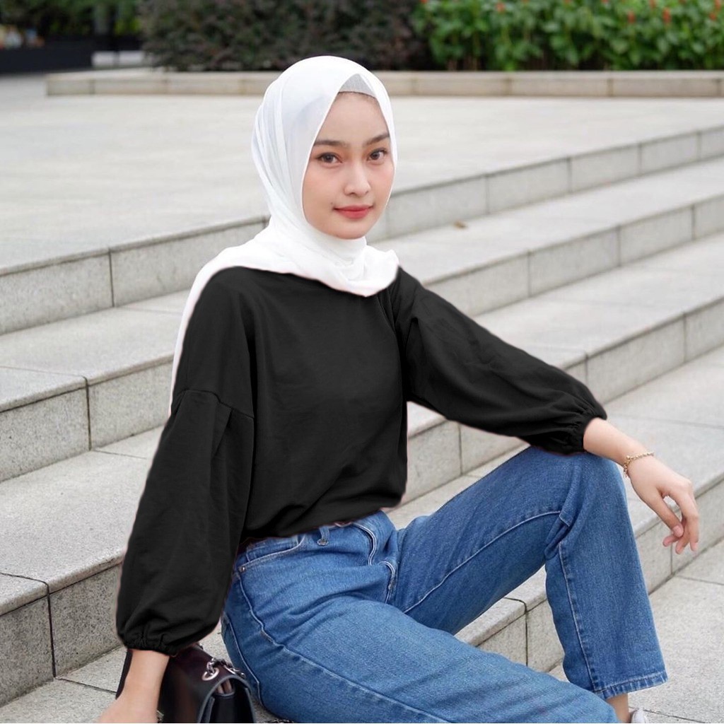 Lucy Top Blouse-Atasan Muslim Wanita_Terlaris