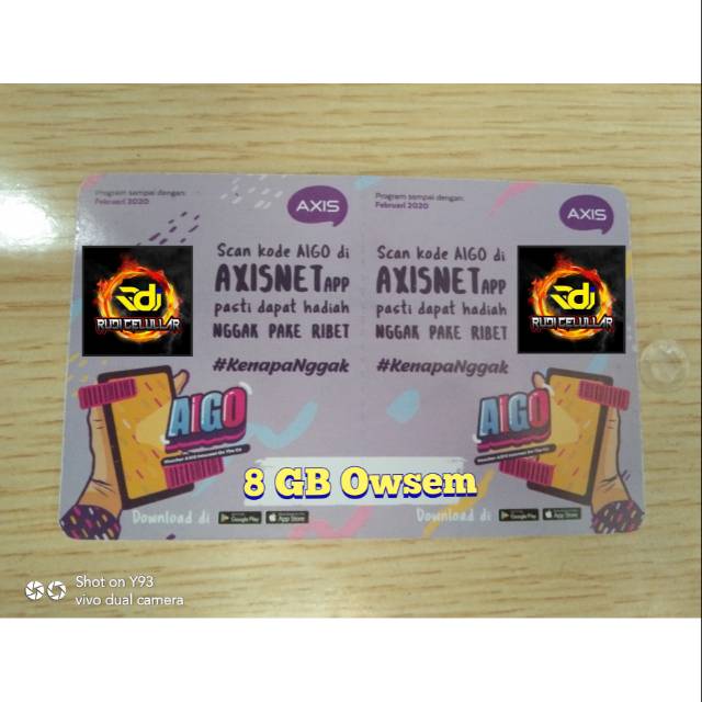 Voucher Axis Aigo 8GB Owsem