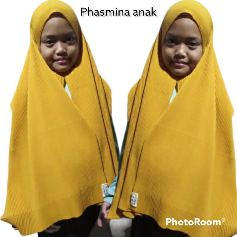 kerudung plisket anak/phasmina anak