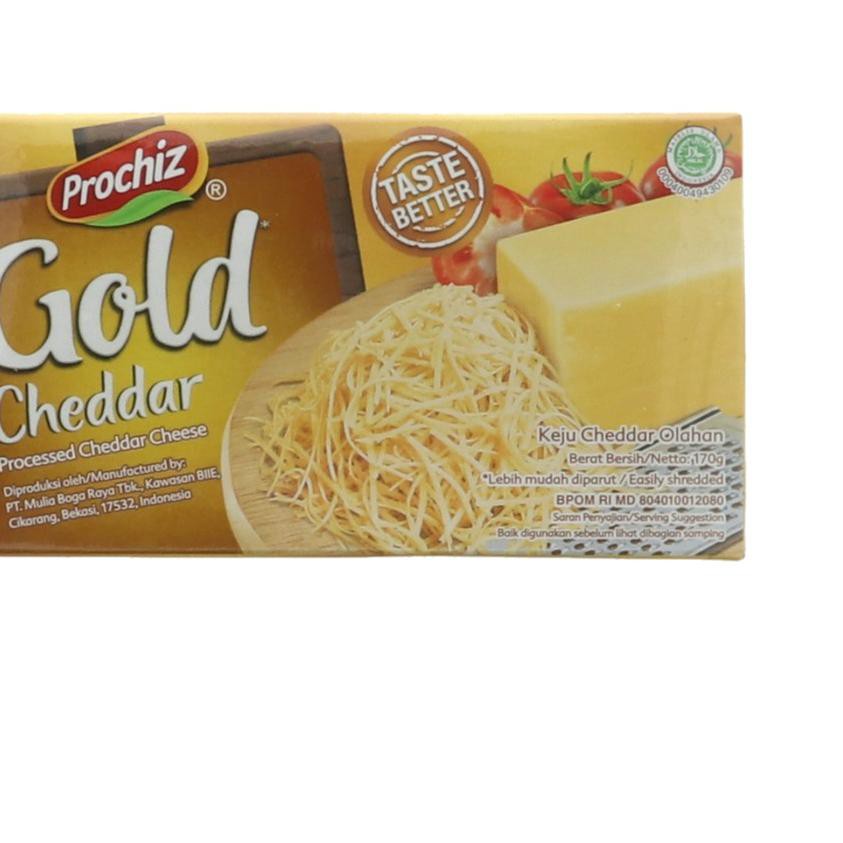 

jaPROCHIZ CHEDDAR GOLD 170 GR ja Cod.e (A25B36)