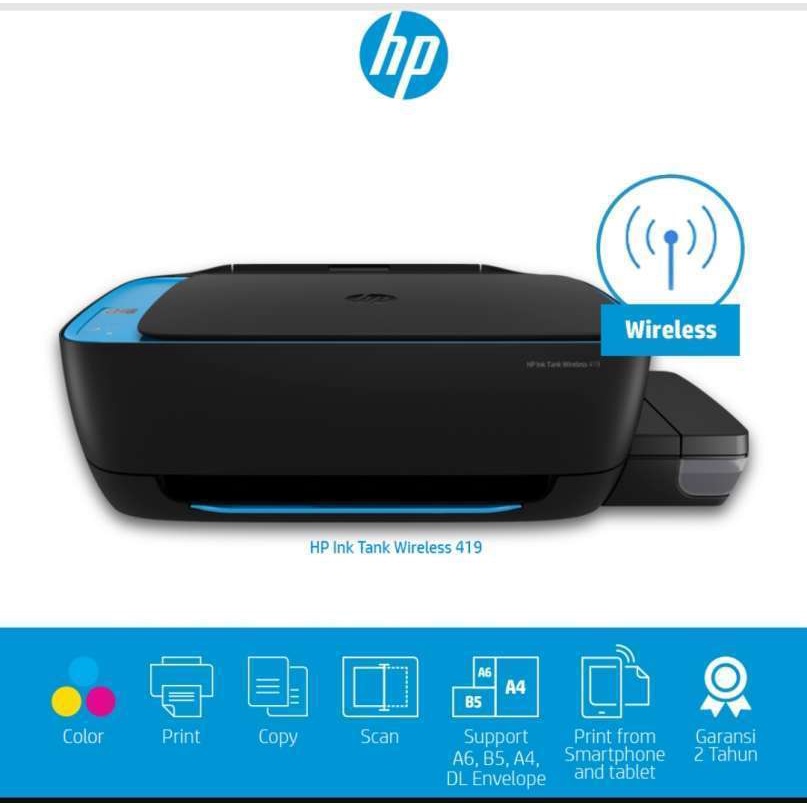 Jual Printer HP 419 Ink Tank Wireless All in One Printer (Print,Scan