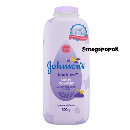 Johnson's Baby Powder Active Fresh/Bedtime/Blossoms/Milk Rice 300gr/megapopok