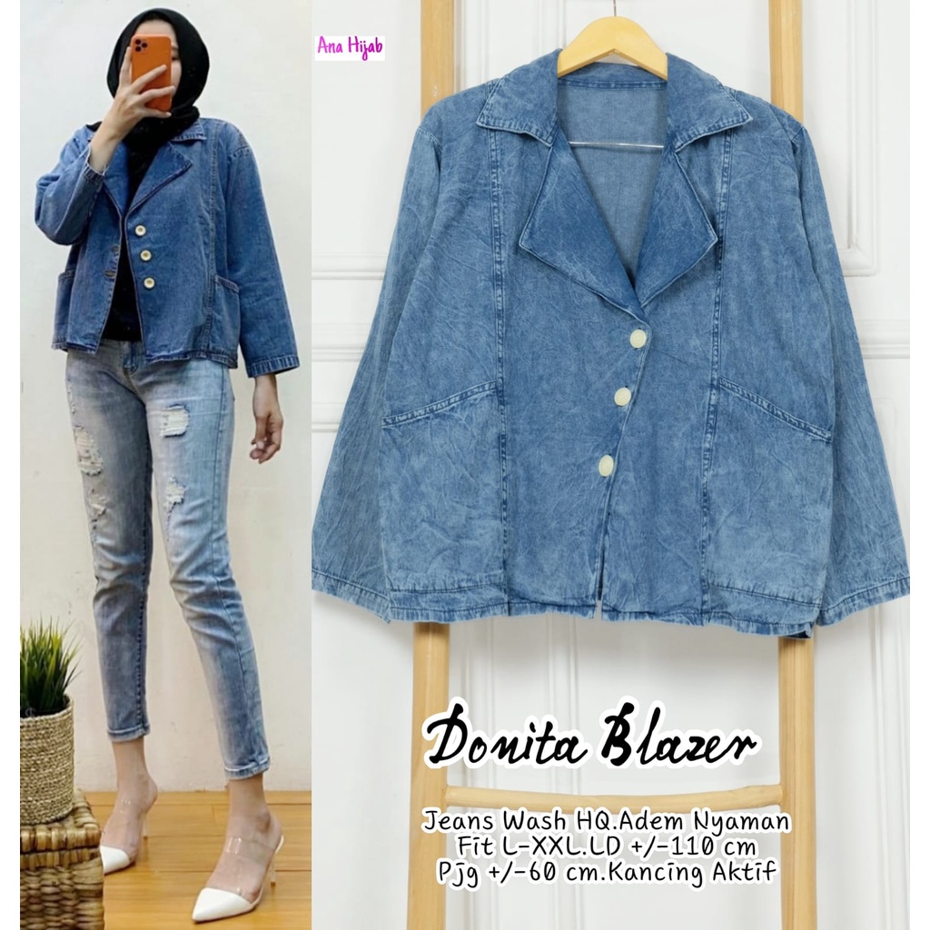 donita blazer outer levis jeans wanita atasan wanita baju muslimah murah