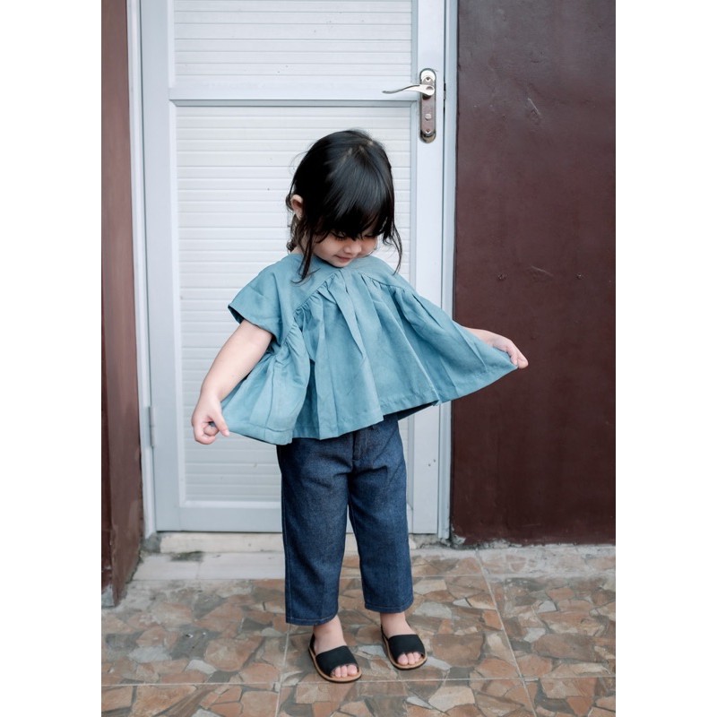 KIDDIEPODS - Kedo Loose Top / Baju anak perempuan / Blouse Anak perempuan / Atasan anak perempuan 1-10 tahun Top
