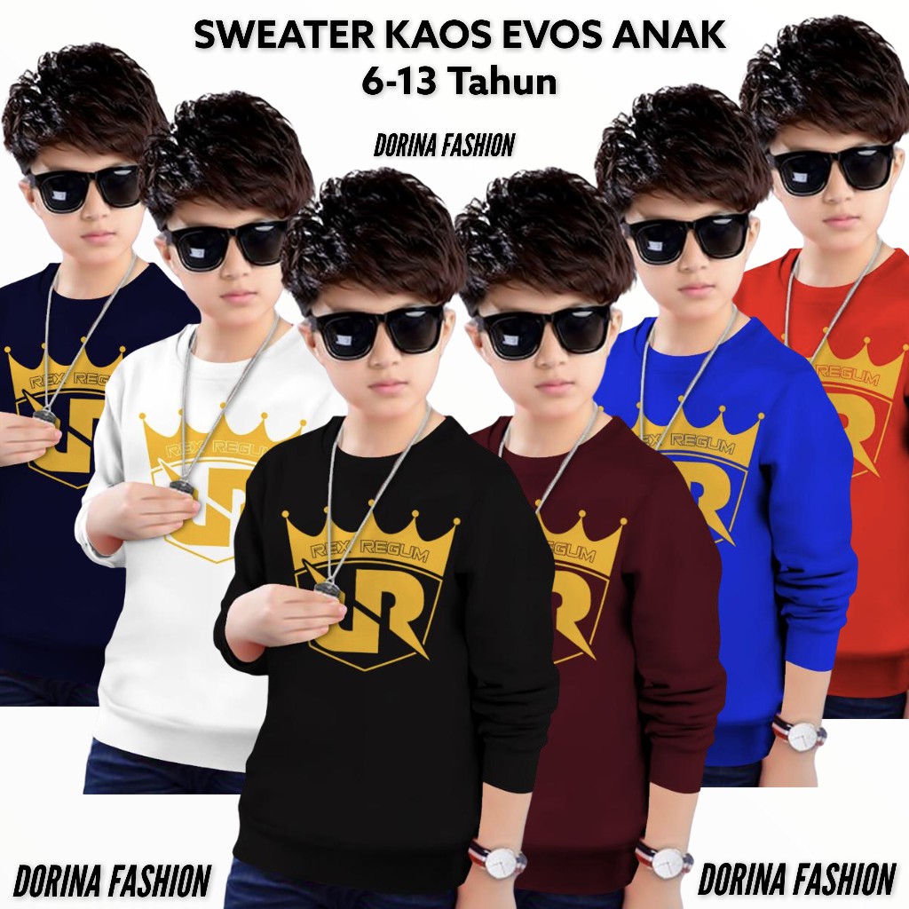 Baju RRQ anak usia 3-13 Tahun / Kaos RRQ anak / sweater RRQ anak / atasan RRQ anak