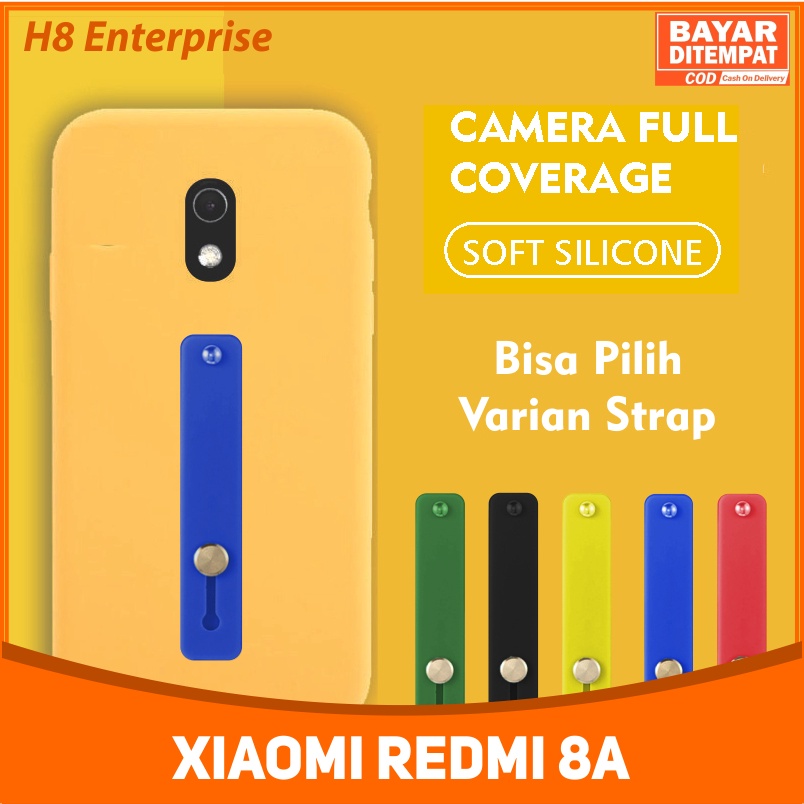 Softcase Silikon Baby Skin 3D Camera For Redmi 8A Free Strap Holder