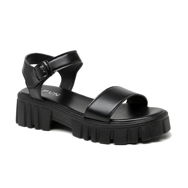 PVN Doyoung Sandal Tali Wanita All Black 397-Domiq - Black