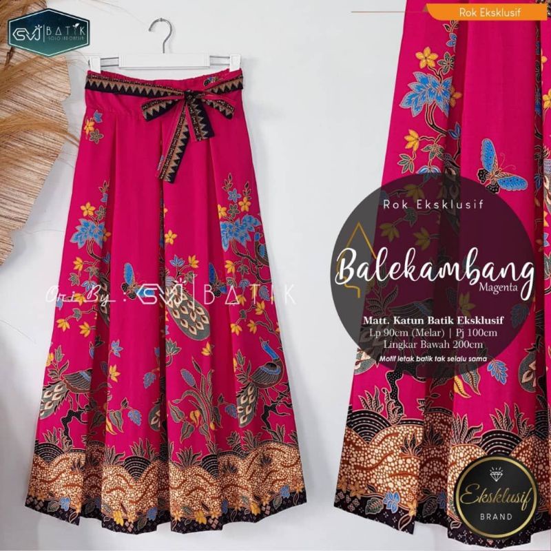 ROK BATIK BALEKAMBANG ALUSAN / ROK BATIK MERAK