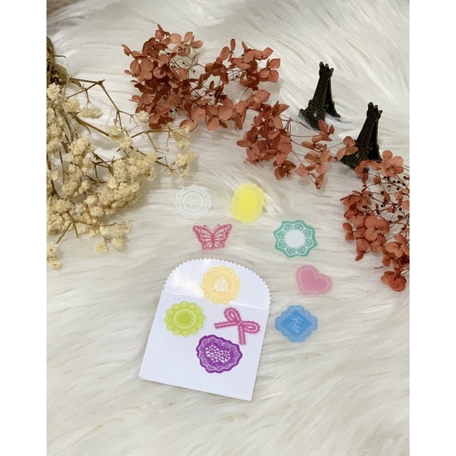 

pet stickers ribbon and lace