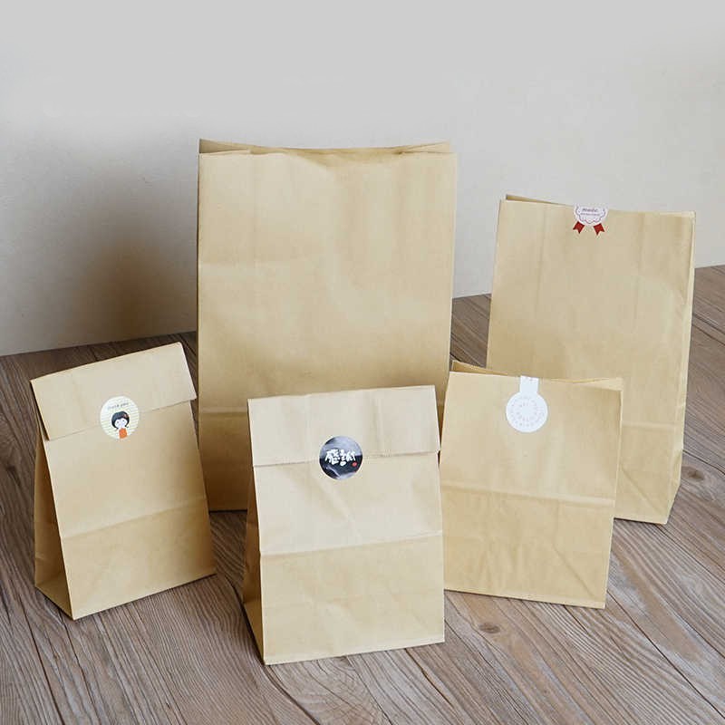 

Kantong Kertas Coklat Packaging Makanan / Kotak Makanan Kertas / Kertas Roti Motif / Bungkus Kebab