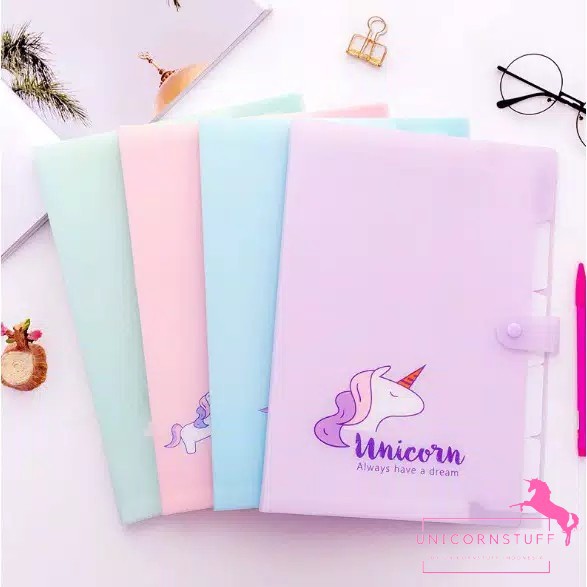 Map Folder Unicorn A4 5 Layer/Slot Tempat Kertas Dokumen