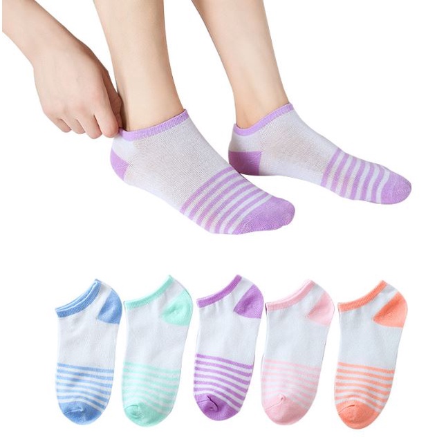 DF KK232 Kaos Kaki Fashion Wanita Kaos Kaki Pendek Korea Style Women Sock Import