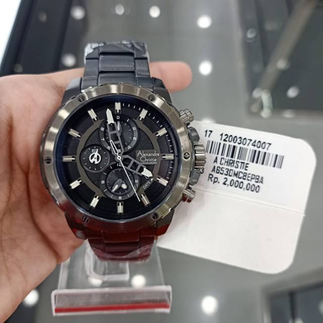 TERMURAH JAM TANGAN ALEXANDRE CHRISTIE AC 6530 MC ORIGINAL GARANSI 1 TAHUN RESMI BLACK