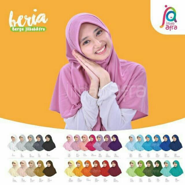 BERIA JILBAB AFRA  PET STANDAR HIJAB INSTAN  BERGO KAOS  KHIMAR SYARI KERUDUNG TERLARIS SIZE XS XXX