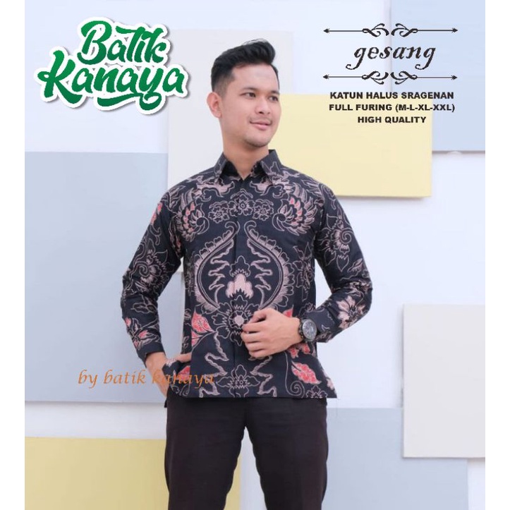 Kanaya Baju Batik Pria GESANG Full Furing