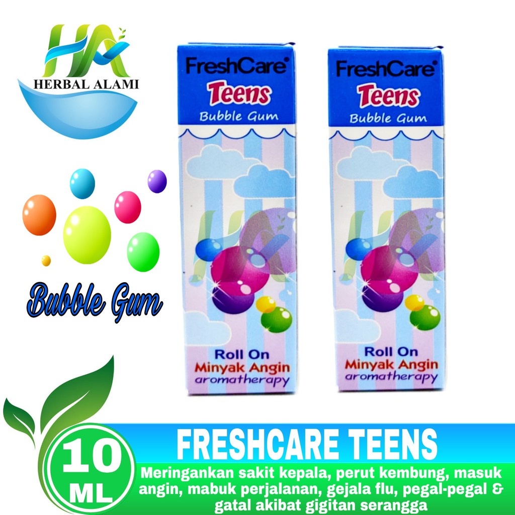 FreshCare Teens Bubble Gum 10ml / Minyak Angin Fresh Care Bubble Gum