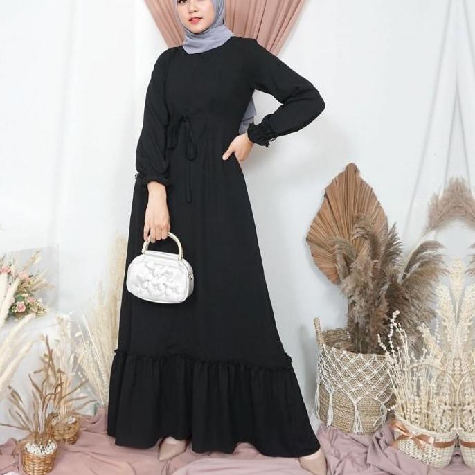 Restock Gamis remaja polos model terbaru kekinian 2021/ Baju Gamis wanita murah / 2021 Terbaru Super