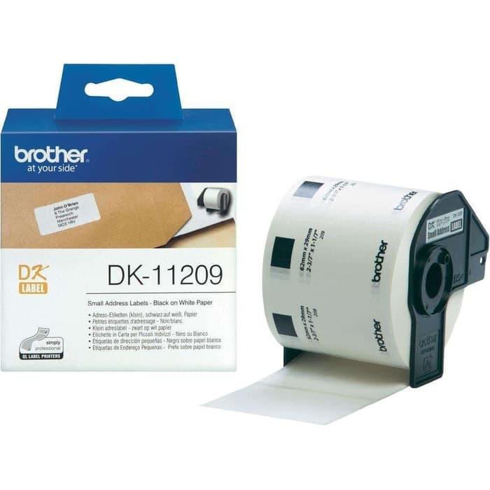 

Brother Tape DK-11209 Small Address Label (62mm x 29mm) DK11209