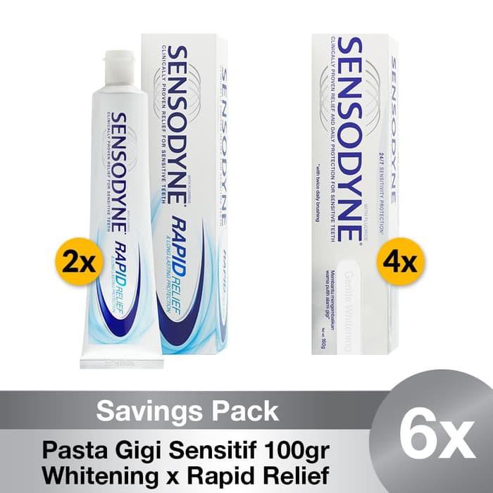 [TRENDING] SENSODYNE PASTA GIGI SENSITIF WHITENING X RAPID RELIEF SAVINGS PACK