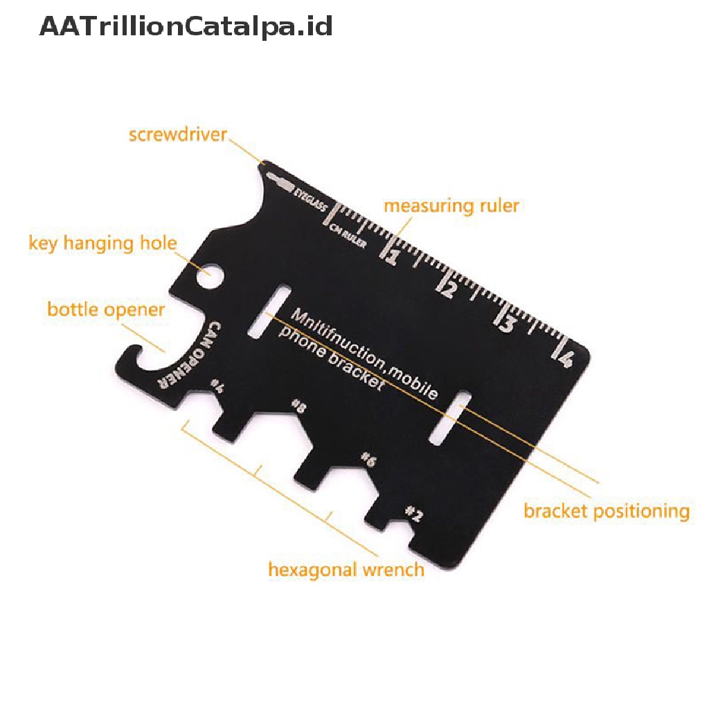 Aatrillioncatalpa 1Pc Alat Pembuka Botolobengkunci Pas Lipat Mini EDC Untuk Handphone