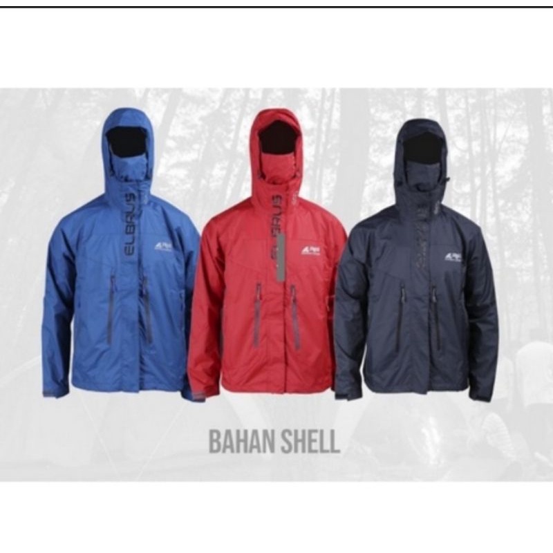 Jaket pria Arei outdoorgear serian ELBRUS ORI TERBARU JAKET GUNUNG,RIDING, TREVELING, CAMPING
