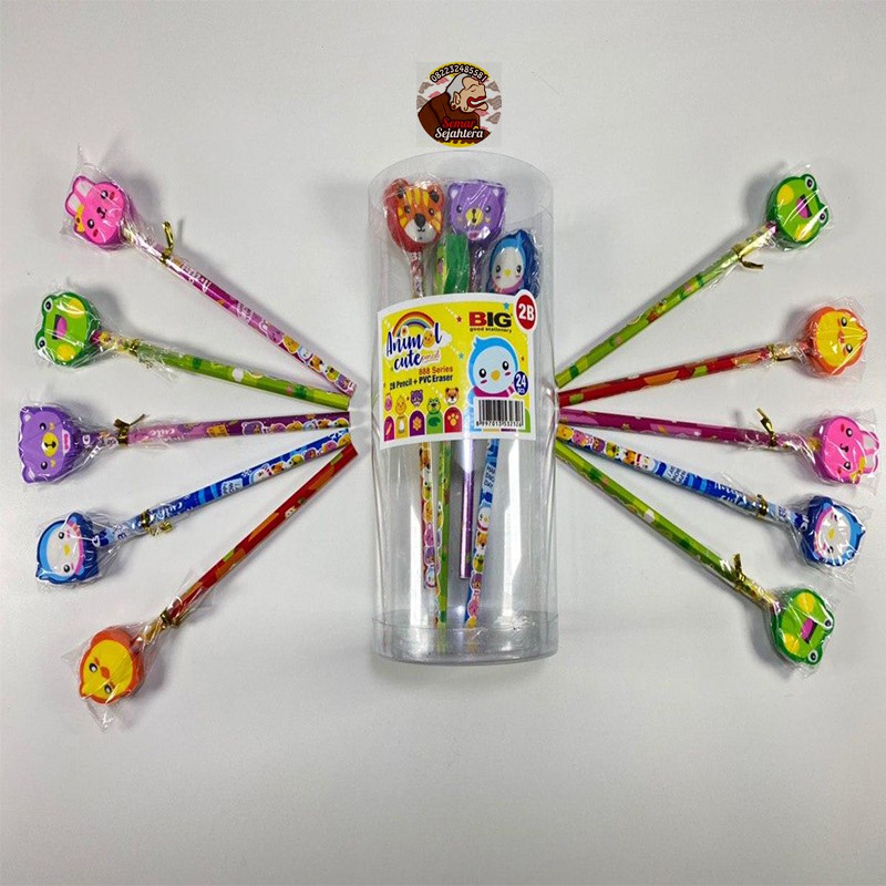 

[PCS] PENSIL PLUS PENGHAPUS LUCU BIG 888 PLUS PENGHAPUS*