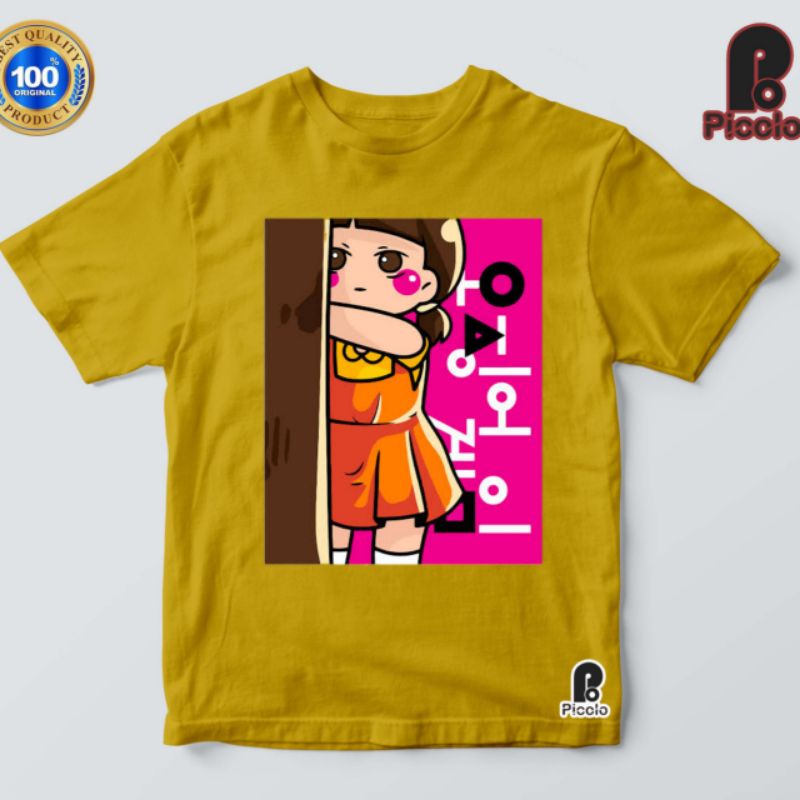 KAOS BAJU ANAK SQUID GAME BAHAN PREMIUM