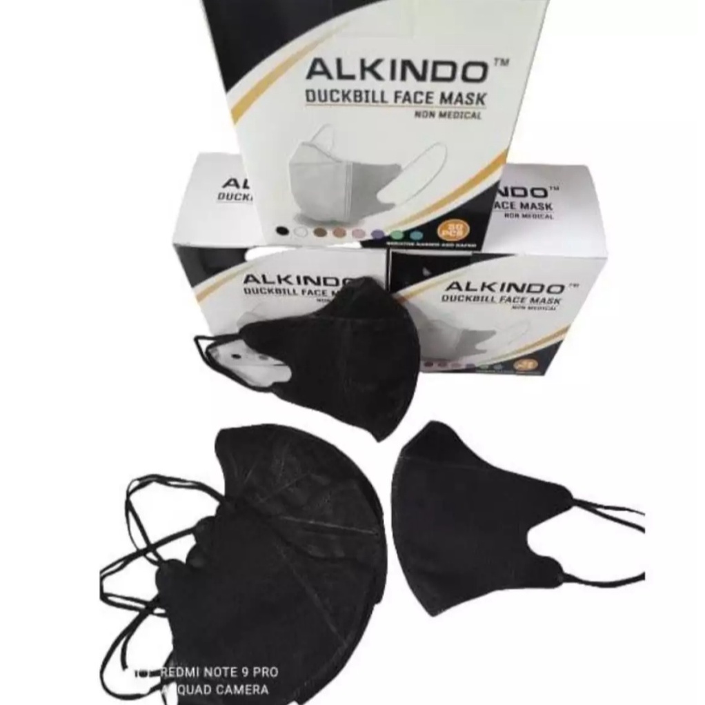 MASKER DUCKBILL 1BOX / MASKER DUCKBILL ISI 50PCS / MASKER HITAM DAN PUTIH // COD