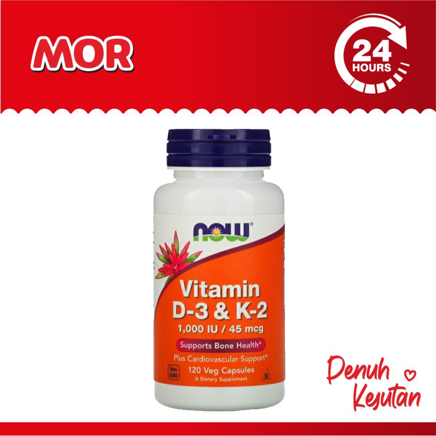 now vitamin d3   k2 1000 iu 45 mcg veg capsules 120 s