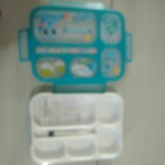 Lunchbox Yooyee Anti Tumpah 589 Pink Blue.