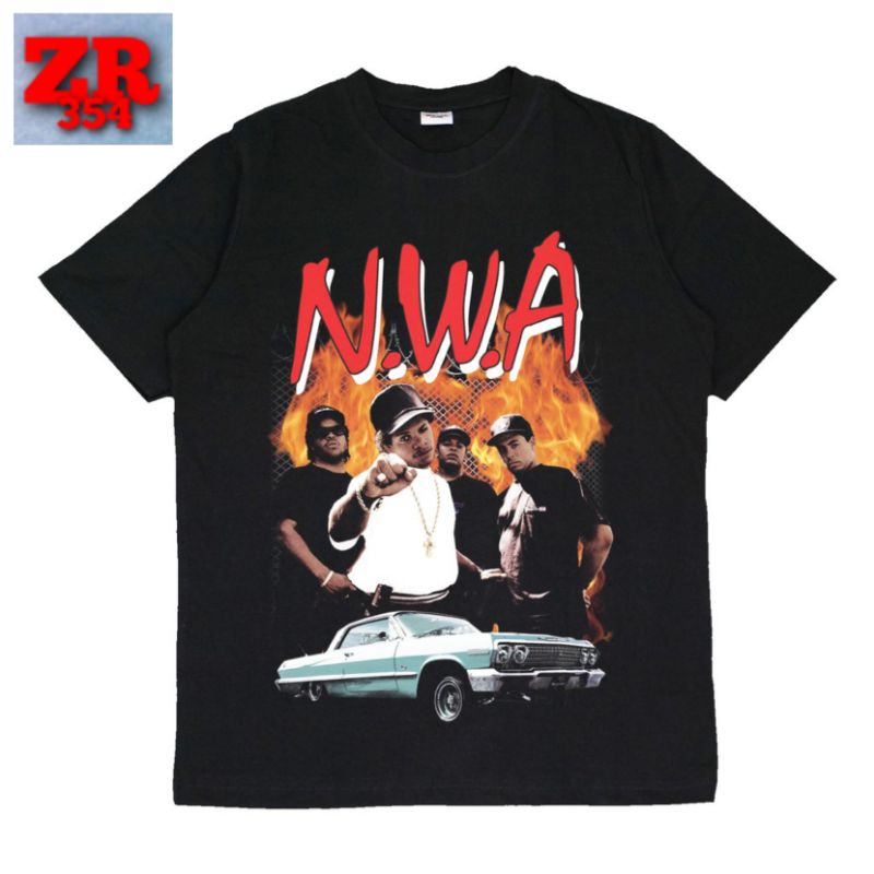 KAOS NWA KAOS VINTAGE KAOS OVERSIZE LOKAL TEE UNISEX // T-Shirt NWA BLACK // BAJU ANAK DEWASA PRIA W