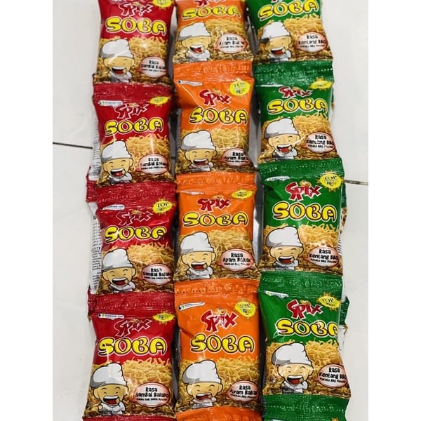 Mie siap makan Soba spix (20pcs ) cemilan enak dan murah