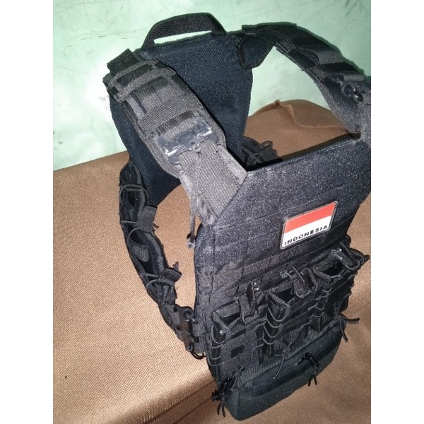 body vest black viper / rompi tactical