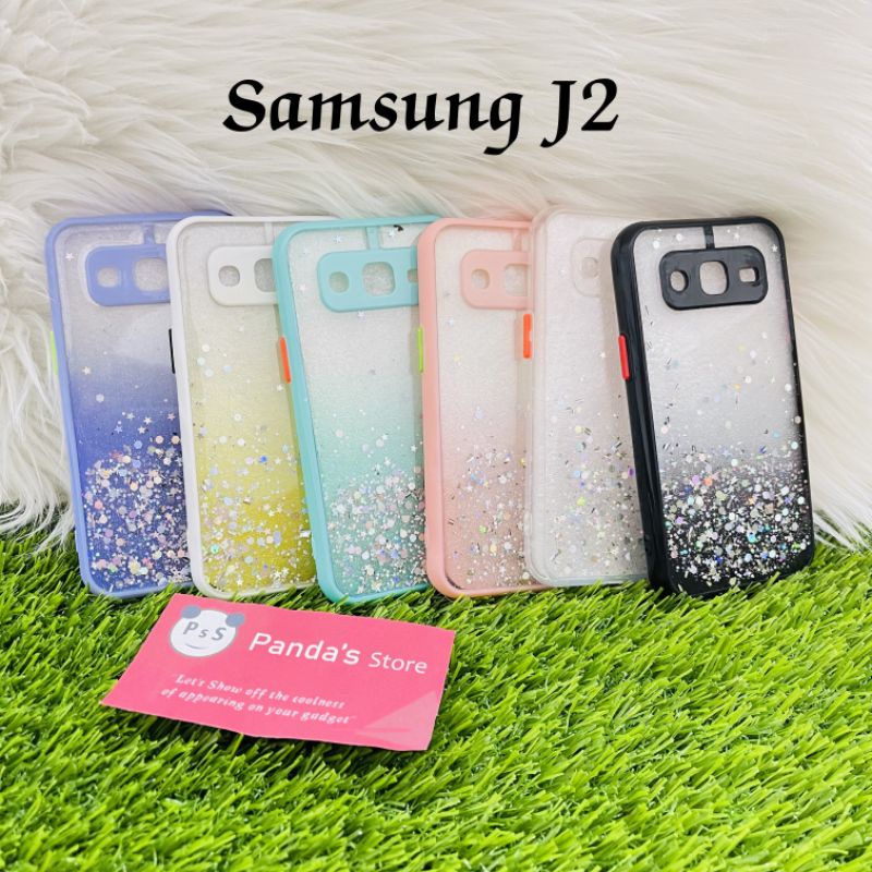 Glitter Case Samsung J2 Funny Color Dengan Pelindung Kamera (PsS)