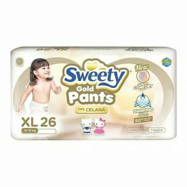 SWEETY GOLD PANTS XL26/XL44. Bs GOSEND