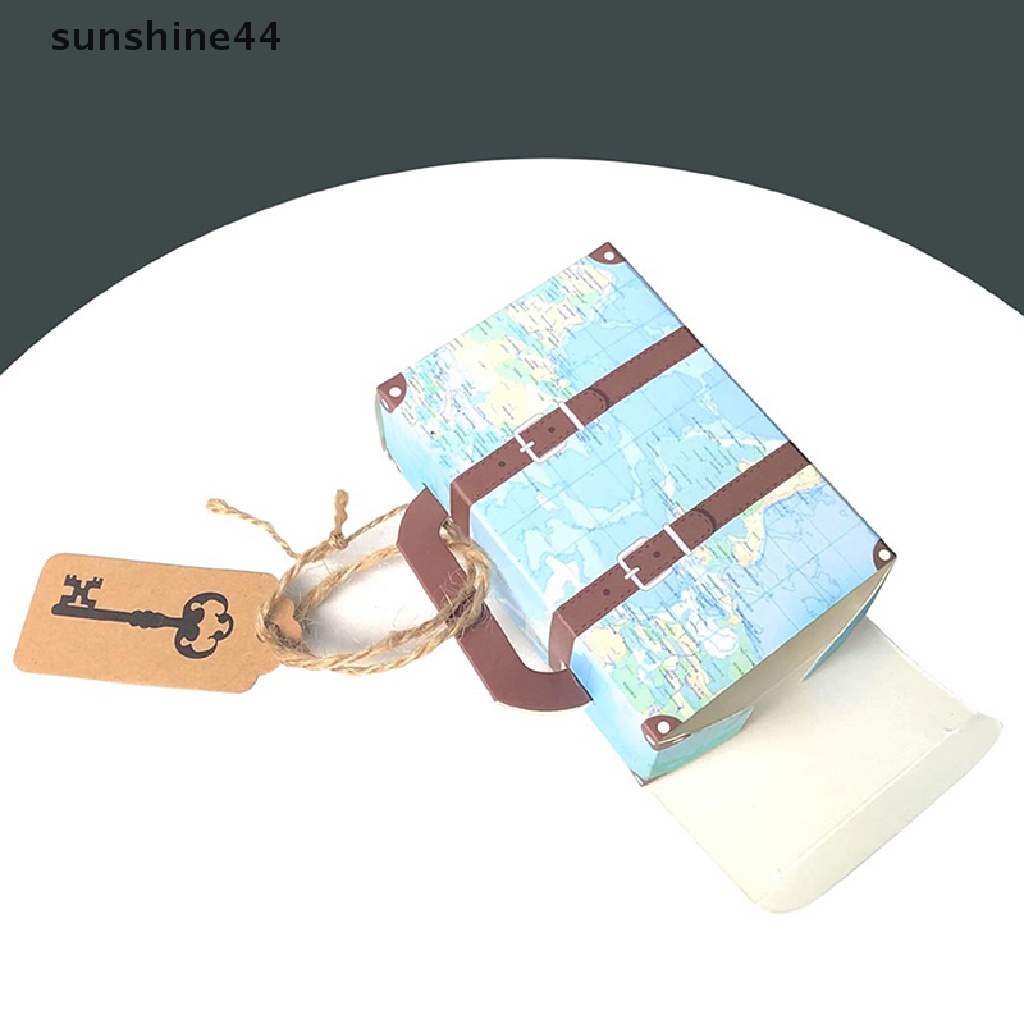 Sunshine 10pcs Kotak Permen / Cokelat Mini Bahan Kertas Kraft Untuk Travel