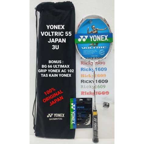 RAKET BADMINTON YONEX VOLTRIC 55 JAPAN - 3UG5 - TRI-VOLTAGE SYSTEM - ORIGINAL YONEX MADE IN JAPAN