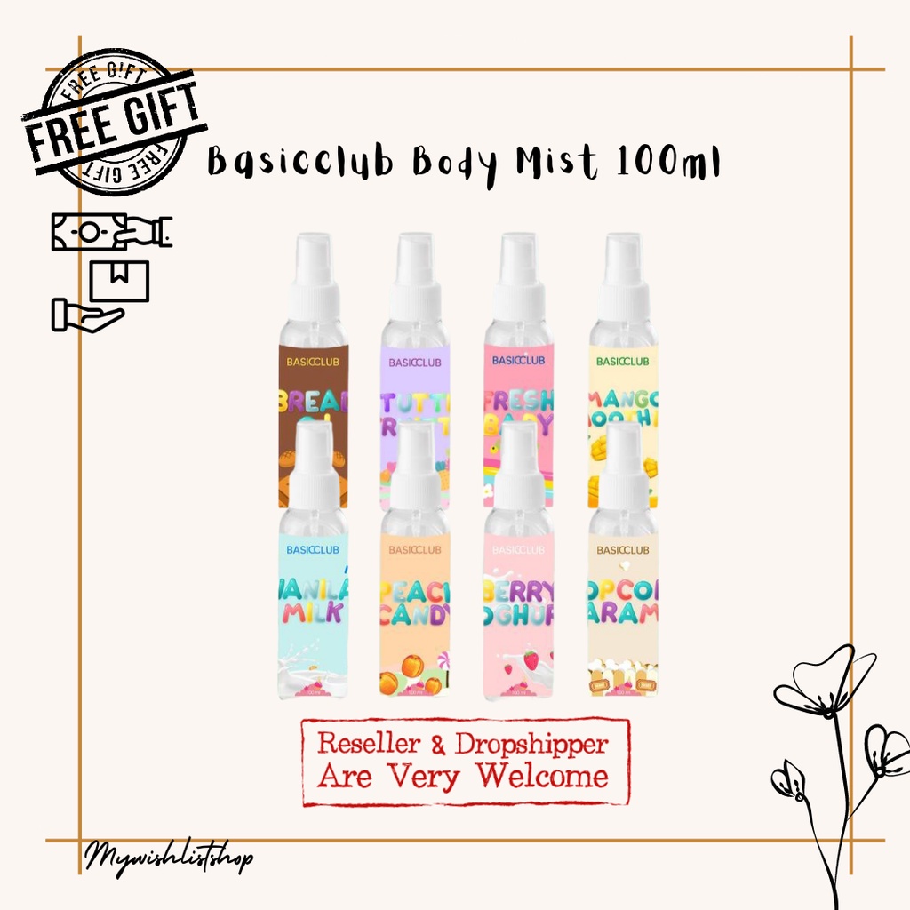 Basicclub Premium Body Mist - Geamoore Body Mist Vanilla Milk 100ml