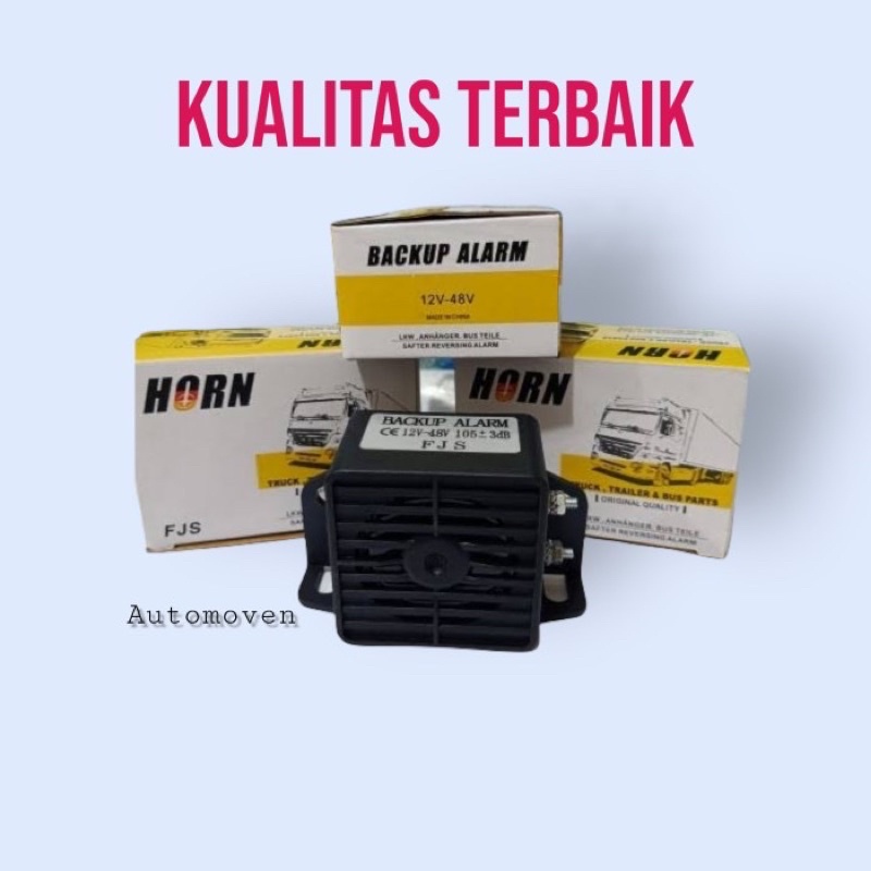 KLAKSON mundur back up horn 12V-48v kualitas terbaik