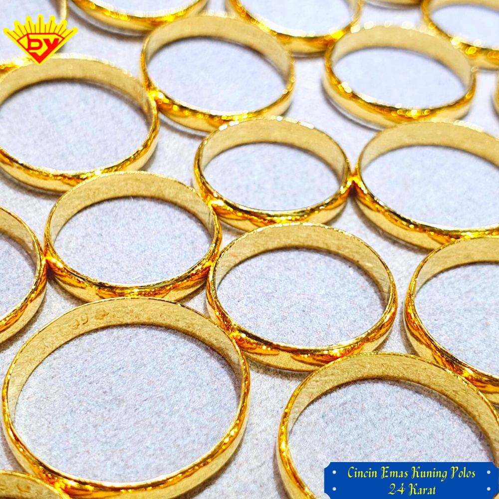 Cincin Emas 24 Karat Kadar Emas 99%