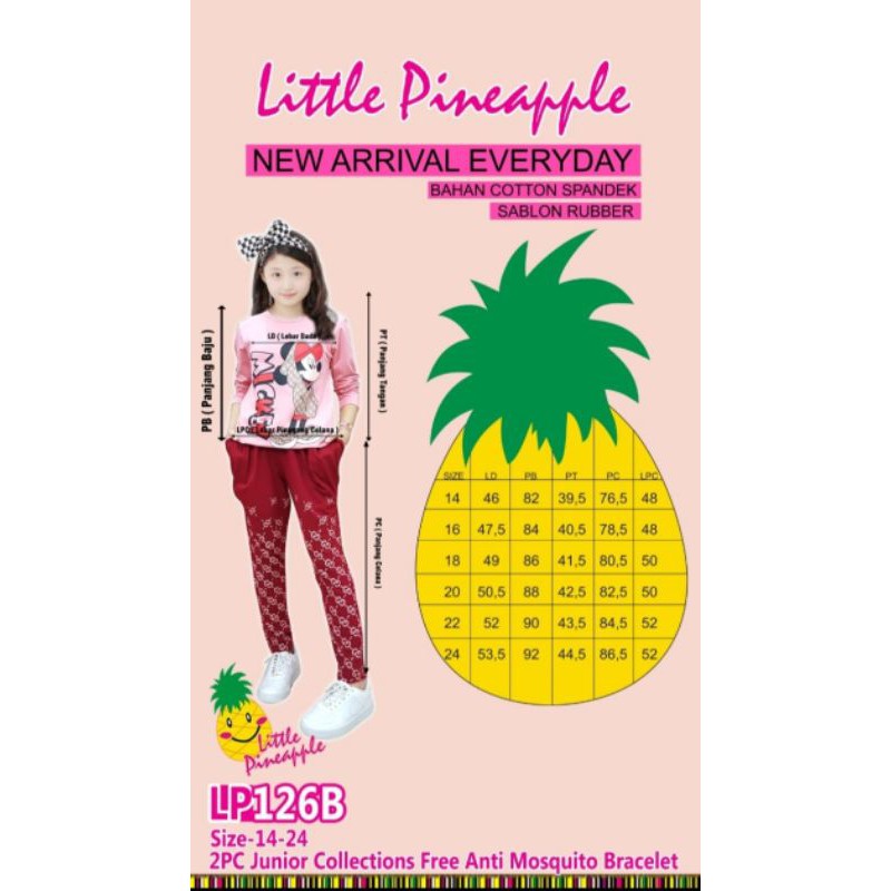 Setelan Anak by Little Pineapple LP126B / baju anak