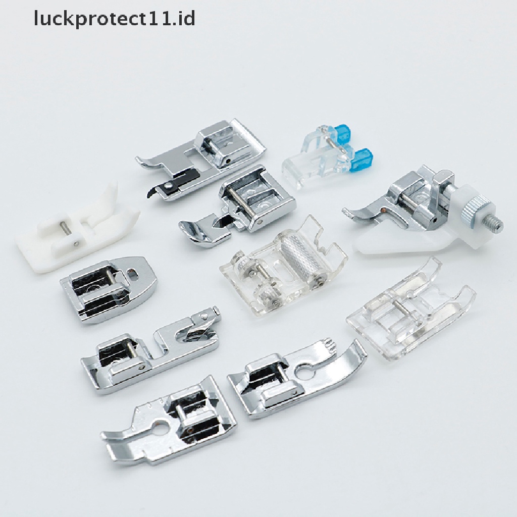 // Hg &amp; ID// 11pcs Multi Fungsi Presser Foot Domestic Kaki Mesin Jahit Aksesoris Set