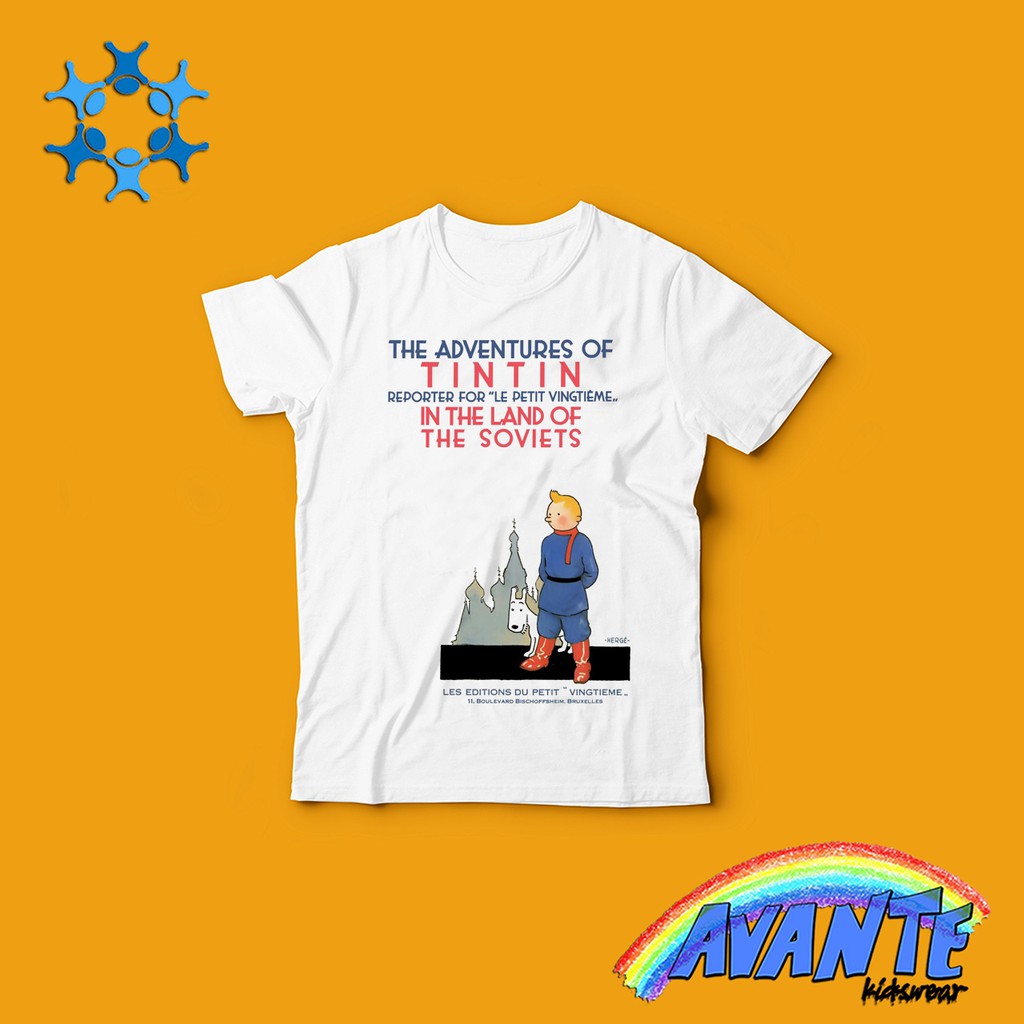 Kaos Anak TINTIN - LAND OF SOVI ET