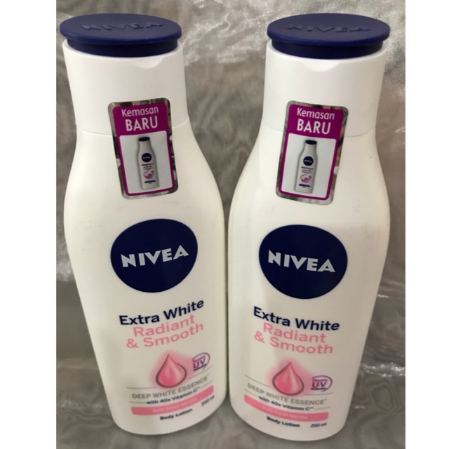 NIVEA EXTRA WHITE RADIANT &amp; SMOOTH BODY LOTION 200 Ml @MJ