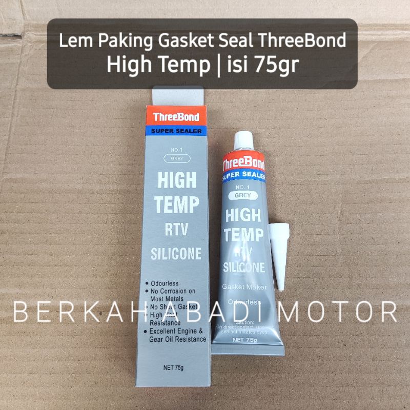 Lem Paking Gasket Seal HIGH TEMP 75gr THREEBOND | Ori Asli Packing Pak Tribon Tribond Trebon RTV Abu