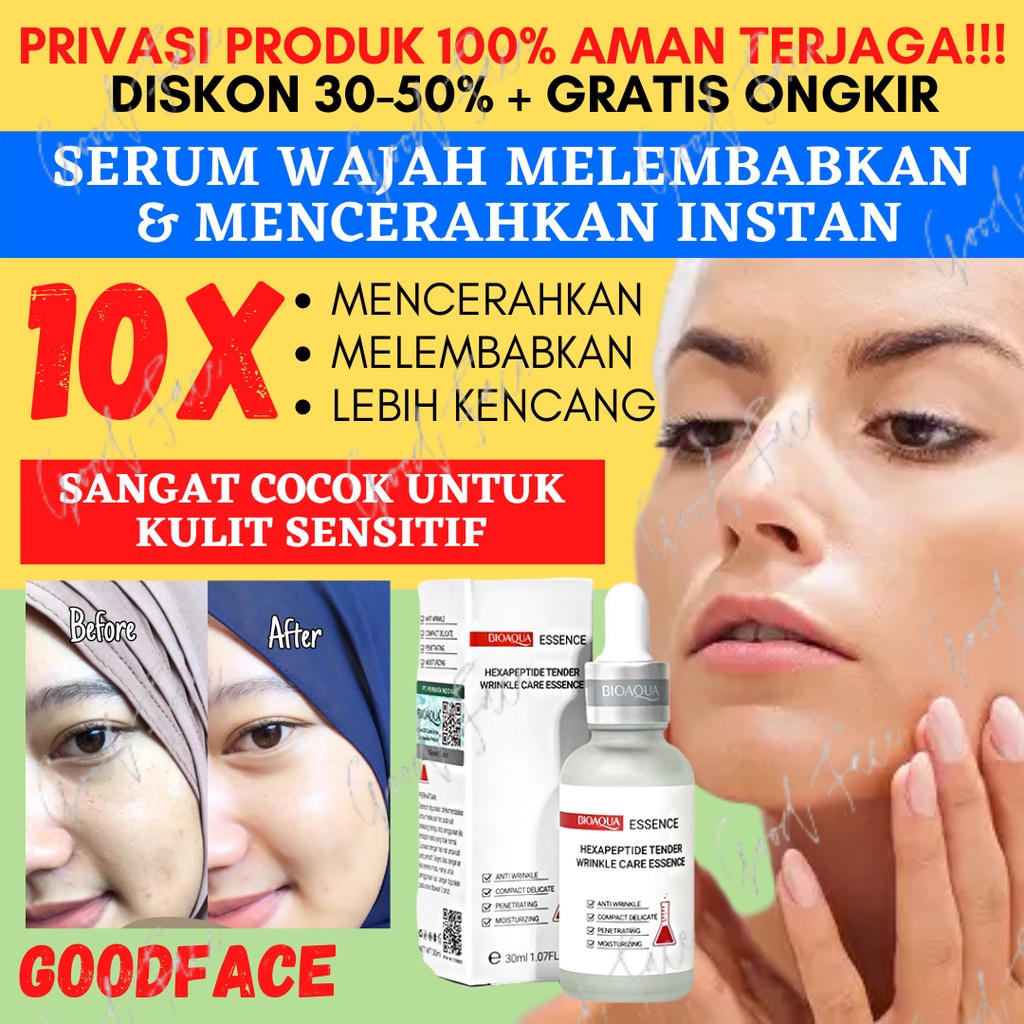 Pelembab Wajah Bioaqua Hexapeptide Tender Wrinkle Care Essence 30ml