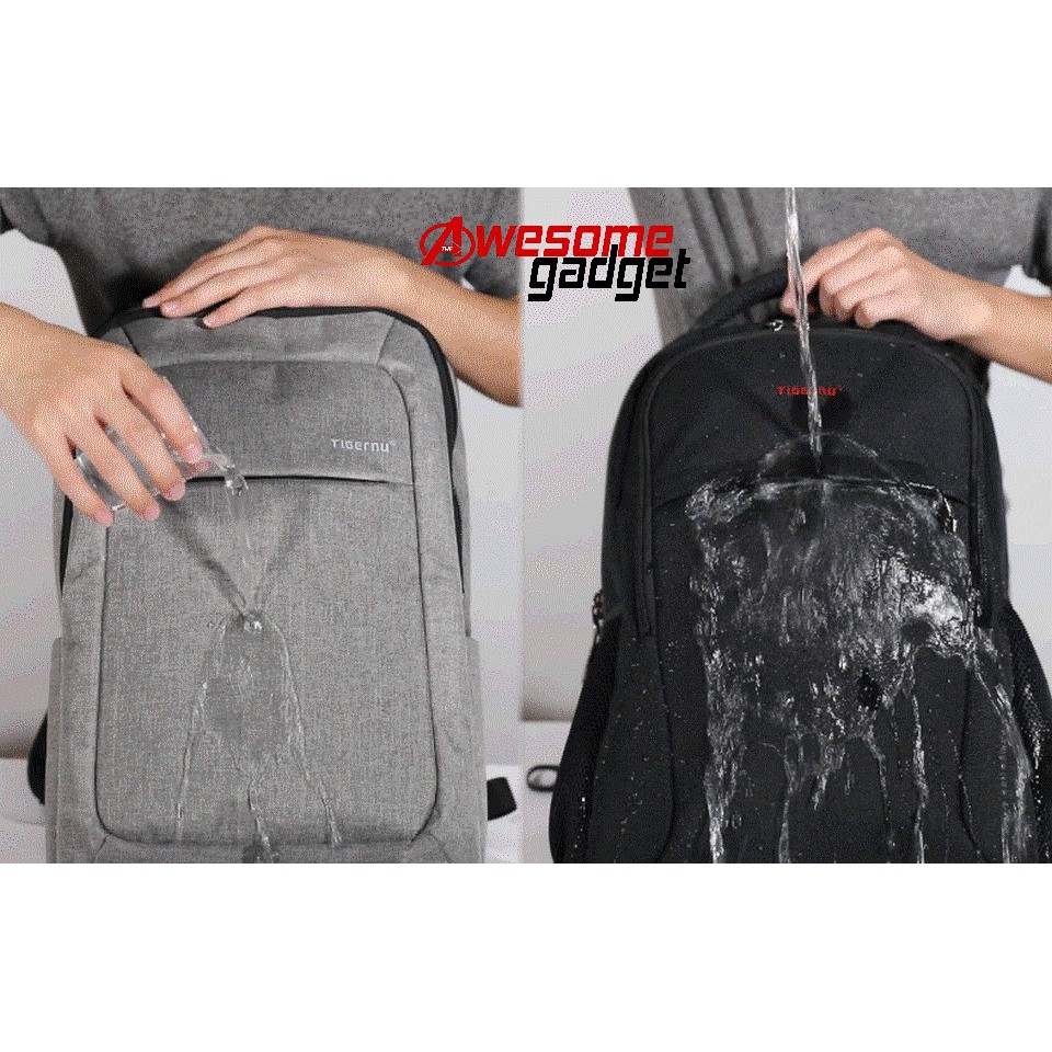 Tas Tigernu T-B3090A Ransel Anti-Theft Mochila untuk Laptop 14-15 Inch