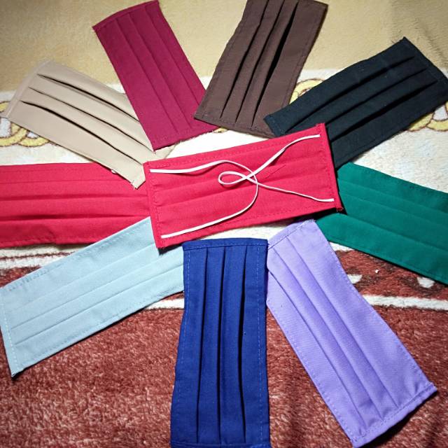 masker kain tali karet